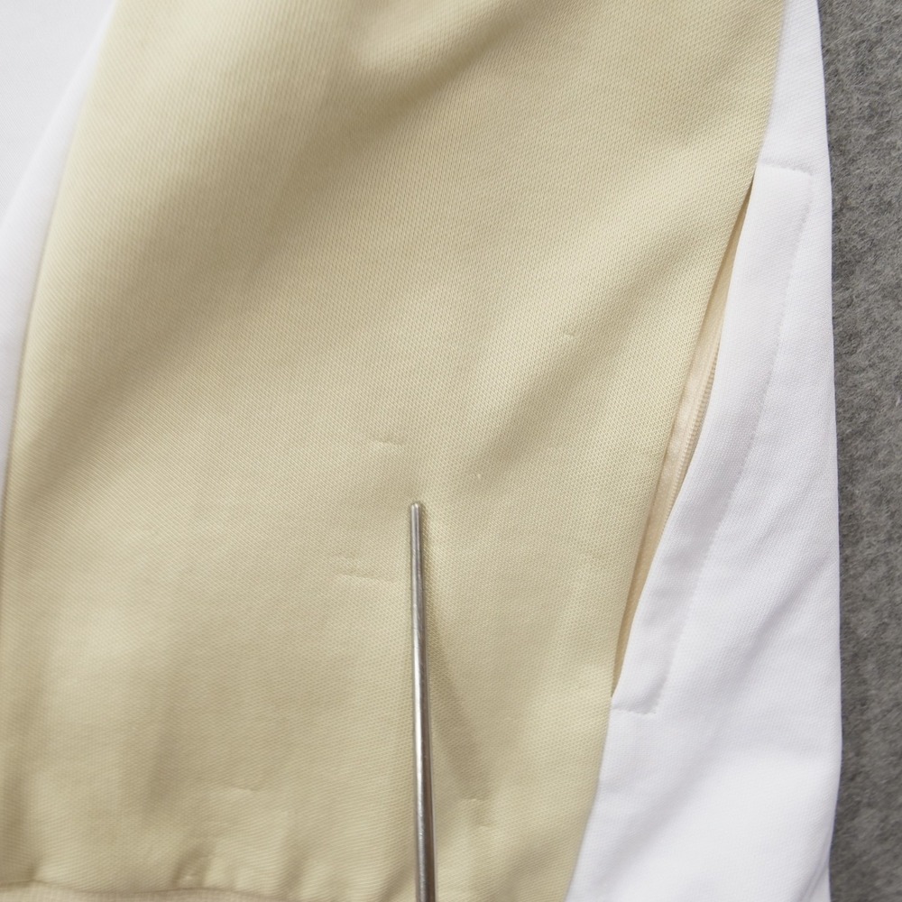 Lacoste Track Jacket Mens Extra Large White Beige Crocodile Logo Full Zip - Picture 11 of 11